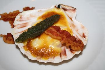 Gratinierte Jakobsmuscheln
