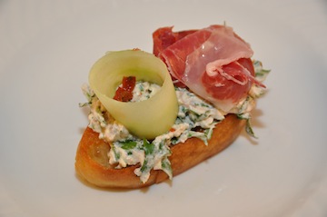 Bruschetta mit Ricotta-Salat
