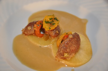 Geschmorte Spanferkelbäckchen 