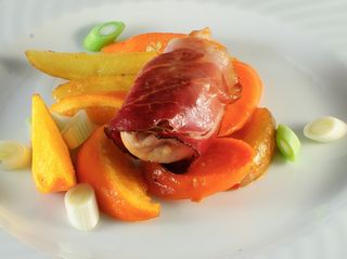 Ofenhähnchen mit Apfelsine   
    