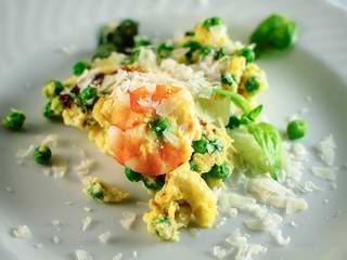 Frittata mit Garnelen   

   
