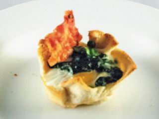  Toast-Muffins mit Spinat, Erbsen und Ei  